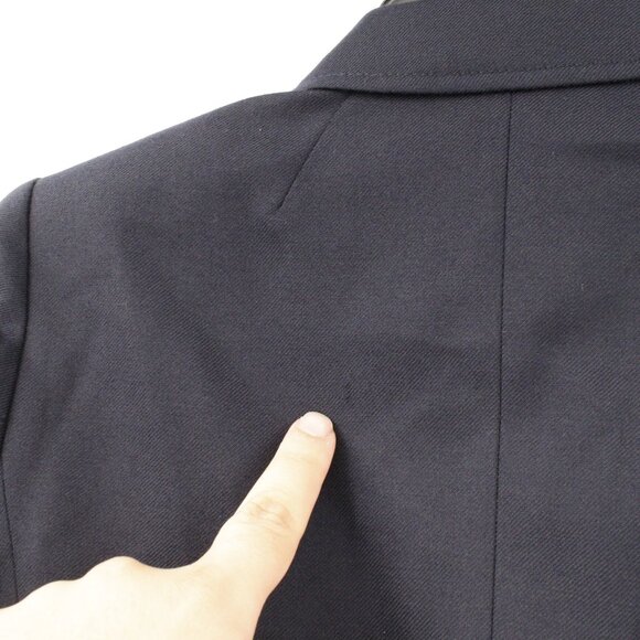 NWT J Crew Blazer Womens 4P Schoolboy Navy Blue Stretch Wool Jacket gold button - Picture 15 of 15